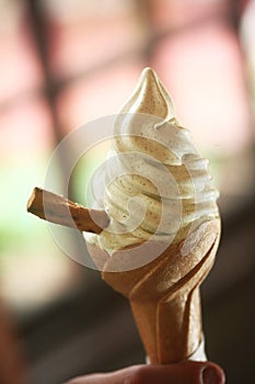 Rost curled tail cream,ice cream photo