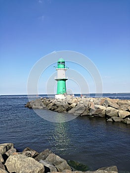 Rostock Hafen Leuchtturm