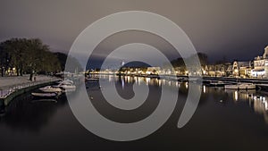 Rostock Warnemuende panning Time lapse at night