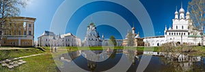 Rostov Kremlin. Panoramic view. Golden Ring of Russia.