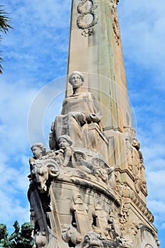 Rostral column in Marseille, France
