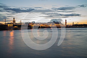 Rostral column in Saint-Petersburg