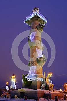 Rostral column, Saint-Petersburg, Russia