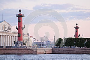 Rostral column in St.-Petersburg