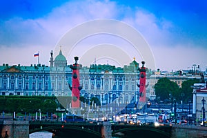 Rostralnaya Kolonna, Winter Palace, Petersburg