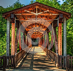 Roswell Mill Covered Bridge photo