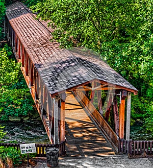 Roswell Mill Covered Bridge photo