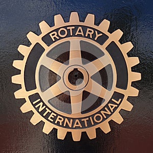 Rotary Club International Symbol and Plaque