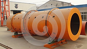 Rotary drum granulator machine