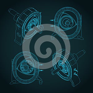 Rotary engine drawings