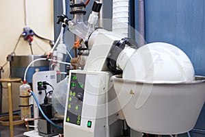 Rotary evaporator in chemical lab photo