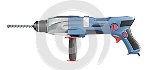 Rotary hammer drill machine