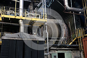 Rotary kiln industrial plant for the incineration and disposal of hazardous waste