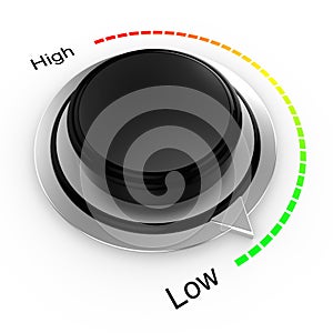 Rotary knob from high to low photo