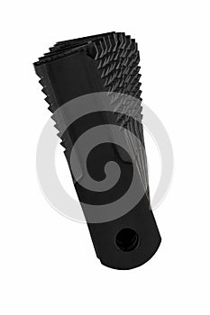 Rotary Mower Blade  placed on white isolated background.