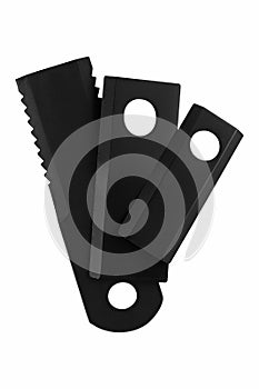 Rotary Mower Blade  placed on white isolated background.