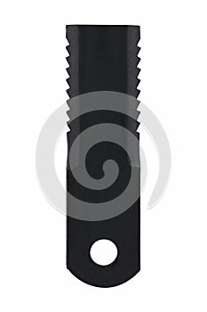 Rotary Mower Blade  placed on white isolated background.
