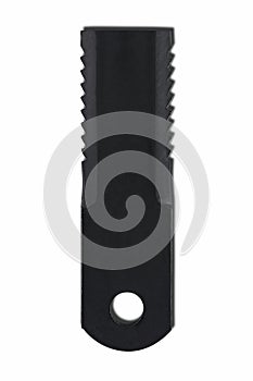 Rotary Mower Blade  placed on white isolated background.