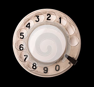 Rotary phone dial