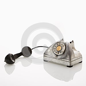 Rotary telephone.