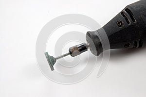 Rotary tool with grinding stone mounted