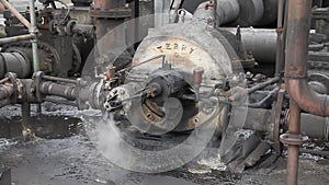 Rotary turbine steam pump for liquids.