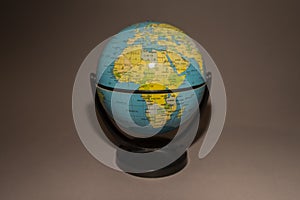 Rotatable world globe map