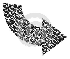 Rotate Ccw Recursive Composition of Itself Icons