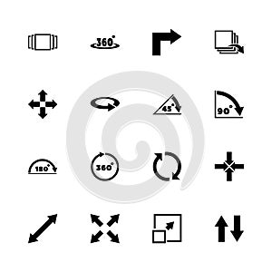 Rotate - Flat Vector Icons