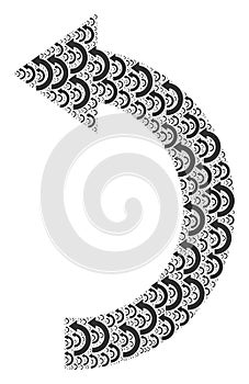 Rotate Left Recursion Collage of Itself Items