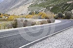 Rotate road in the mountains