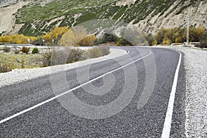 Rotate road in the mountains