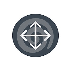 Rotate vector glyph color icon