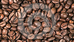 Rotated coffee beans