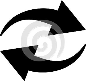 Rotating arrows creating a continuous circular motion, symbolizing concepts of refresh, reload, update, and loop
