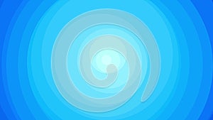 Rotating blue circle endless loop water
