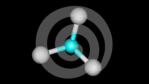 Rotating chloroform molecule video