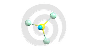 Rotating chloroform molecule video