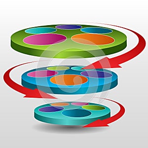 Rotating Disc Chart Icon photo