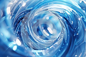 Rotating Glass Shapes Abstract 3D Animation Loop