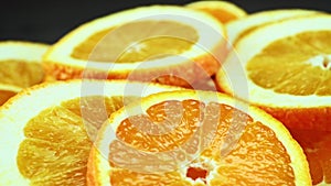 Rotating slices of orange