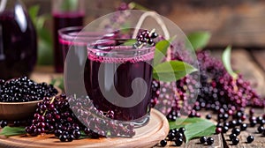 A rotating slideshow of elderberryfocused recipes providing inspiration for attendees to create their own versions of photo