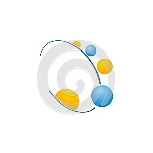 rotating technology logo icon