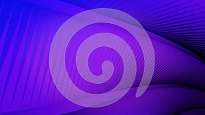 Rotating three-dimensional line. Animation. Three-dimensional structural lines are twisted into loop. Abstract animation