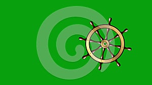 Rotating wheel green screen motion graphics