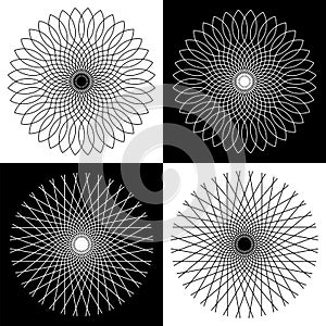 Rotation lines patterns.