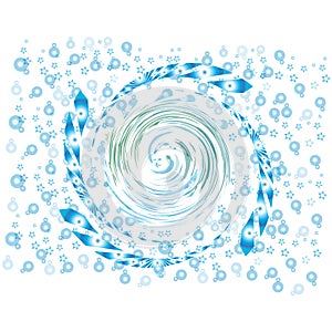 Rotation forming bubbles