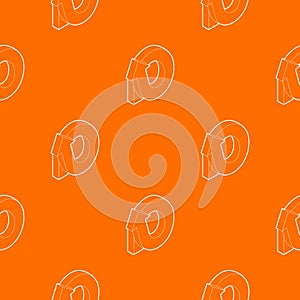 Rotation loop pattern vector orange
