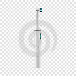 Rotation toothbrush icon, realistic style