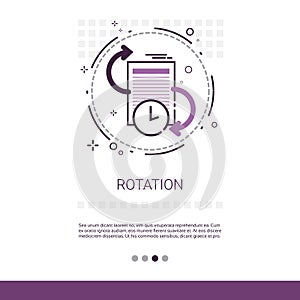 Rotation Update Application Process Web Banner With Copy Space